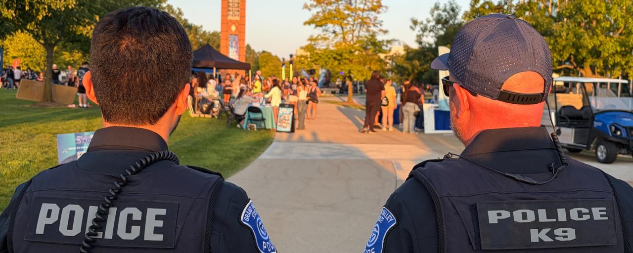 GVPD officers watch Laker Kickoff